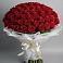 Букет 101 Красная роза Блэк Мэджик в Лучегорске