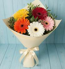 Букет цветов из:  Герберы в Лучегорске