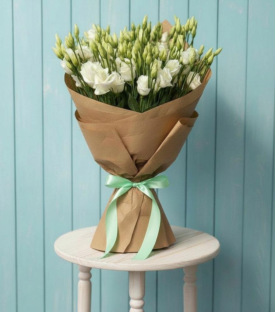 Букет цветов из: Лизиантусы в Лучегорске