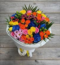 Букет цветов из:  Розы и Хризантемы #REPLACE_PRED# Лучегорске