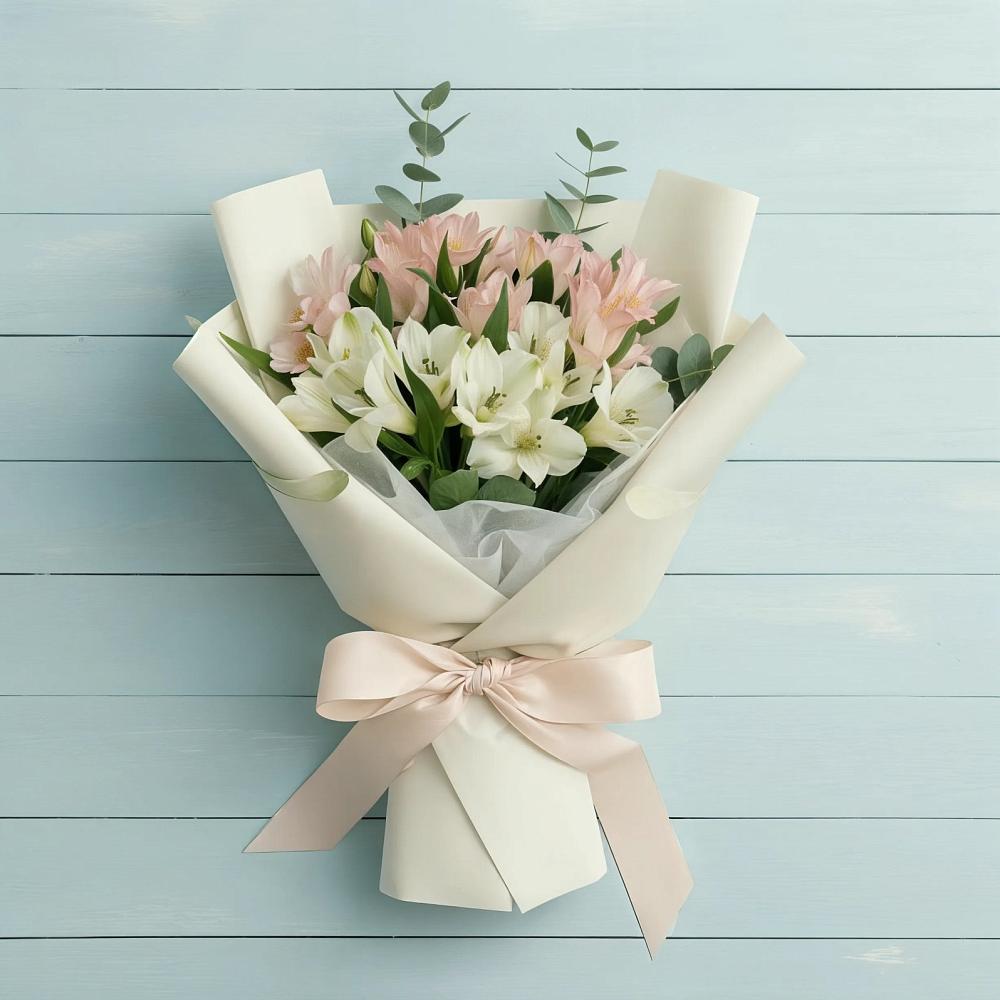 Букет цветов из: Альстромерии в Лучегорске