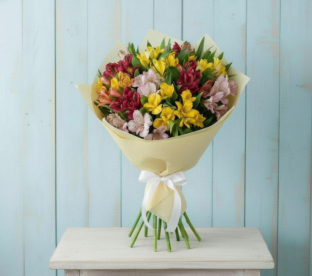 Букет цветов из: Альстромерии в Лучегорске